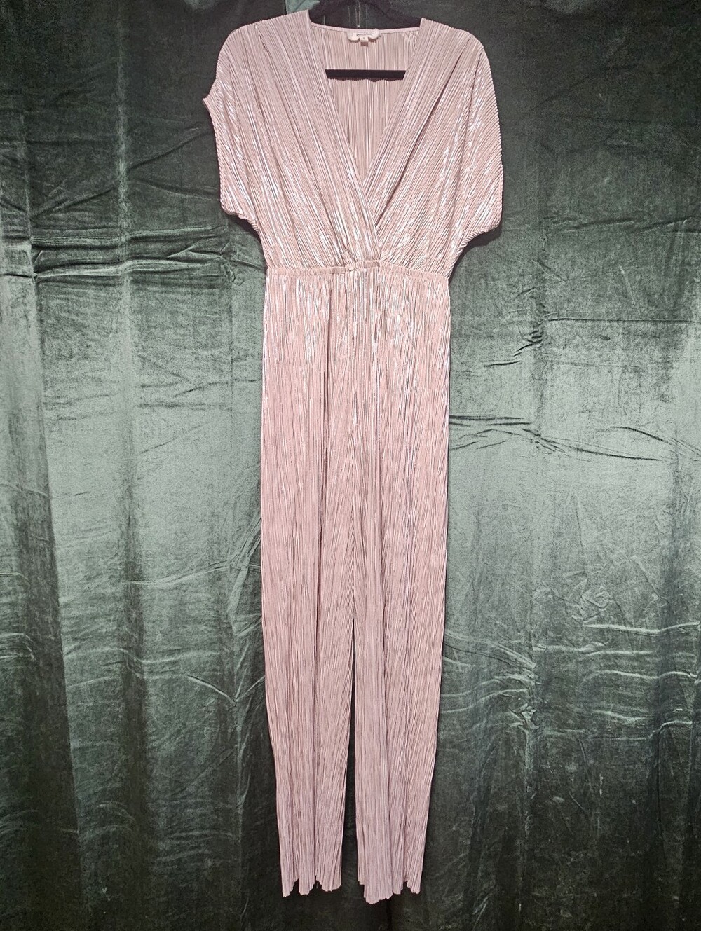 Anthropologie Porridge Metallic Jumpsuit